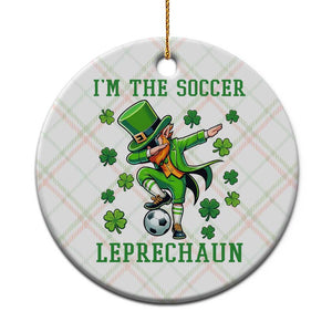I Am The Soccer Leprechaun Ceramic Ornament Funny Irish Soccer TS12 1pc Christmas Plaid Print Your Wear
