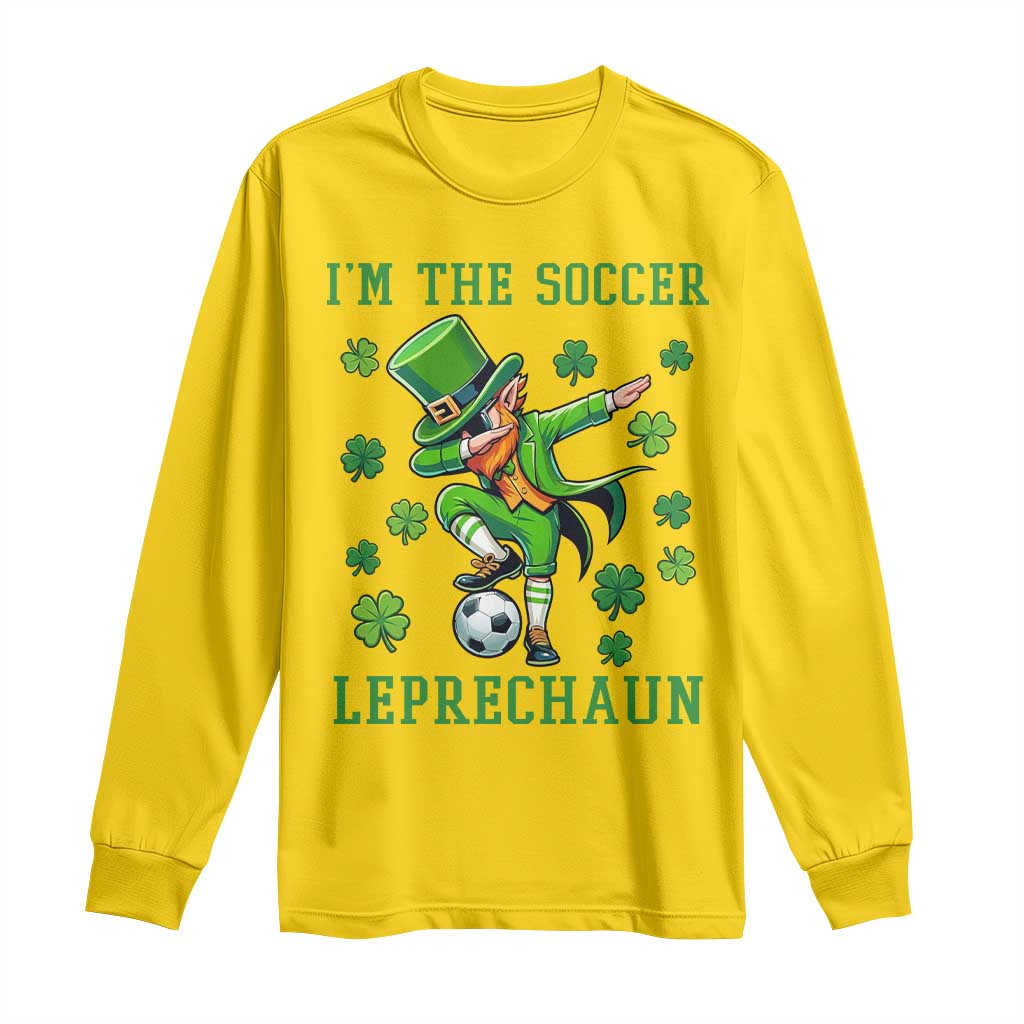 I Am The Soccer Leprechaun Long Sleeve Shirt Funny Irish Soccer TS12 Daisy Print Your Wear