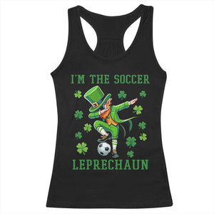 I Am The Soccer Leprechaun Racerback Tank Top Funny Irish Soccer TS12 Black Print Your Wear
