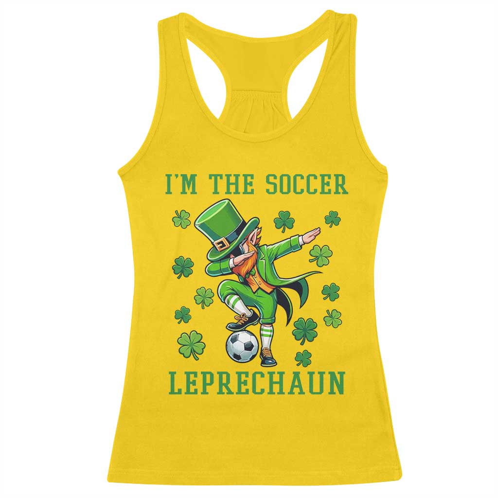 I Am The Soccer Leprechaun Racerback Tank Top Funny Irish Soccer TS12 Daisy Print Your Wear