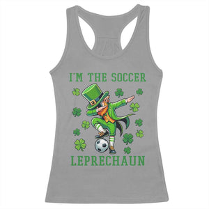 I Am The Soccer Leprechaun Racerback Tank Top Funny Irish Soccer TS12 Sport Gray Print Your Wear