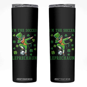 I Am The Soccer Leprechaun Skinny Tumbler Funny Irish Soccer TS12 Black Print Your Wear