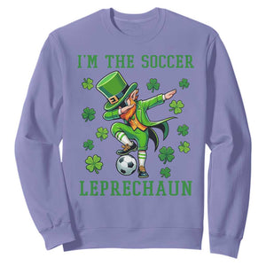 I Am The Soccer Leprechaun Sweatshirt Funny Irish Soccer TS12 Violet Print Your Wear