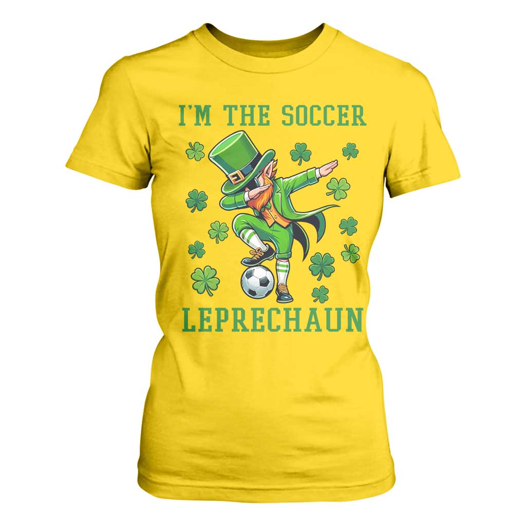 I Am The Soccer Leprechaun T Shirt For Women Funny Irish Soccer TS12 Daisy Print Your Wear