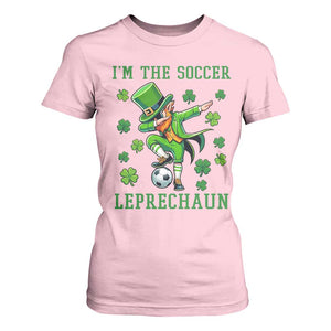 I Am The Soccer Leprechaun T Shirt For Women Funny Irish Soccer TS12 Light Pink Print Your Wear