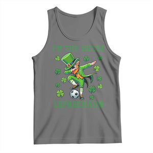 I Am The Soccer Leprechaun Tank Top Funny Irish Soccer TS12 Black Heather Print Your Wear