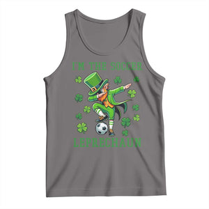 I Am The Soccer Leprechaun Tank Top Funny Irish Soccer TS12 Deep Heather Print Your Wear