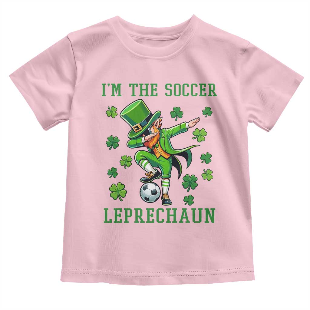 I Am The Soccer Leprechaun Toddler T Shirt Funny Irish Soccer TS12 Light Pink Print Your Wear