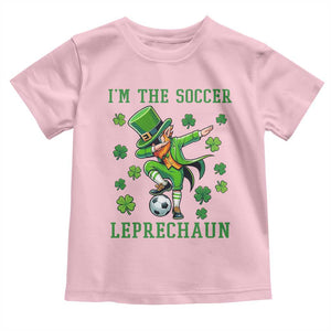 I Am The Soccer Leprechaun Toddler T Shirt Funny Irish Soccer TS12 Light Pink Print Your Wear