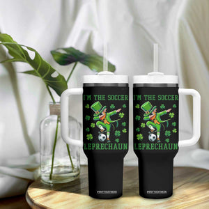 I Am The Soccer Leprechaun Tumbler With Handle Funny Irish Soccer TS12 Print Your Wear