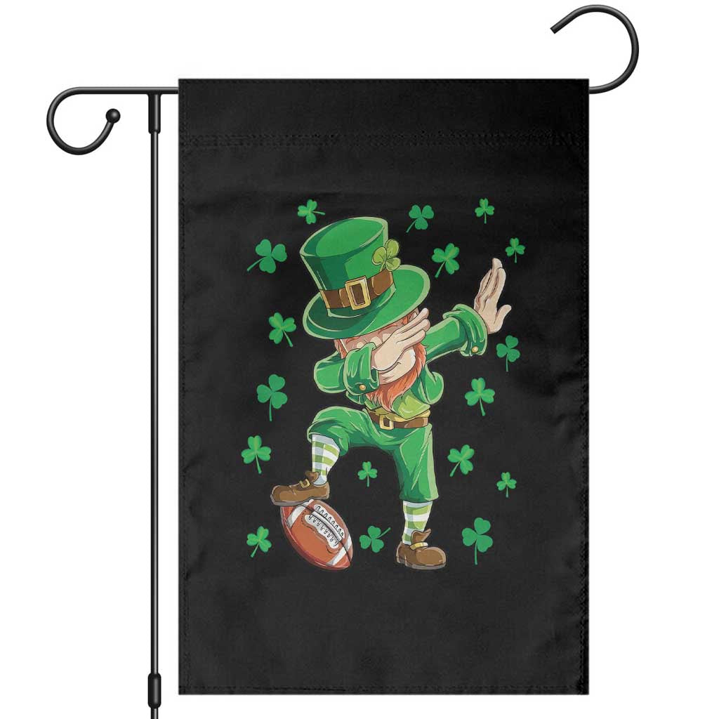 Dabbing Leprechaun Football St Patricks Day Boys Men Sports T-Shirt Garden Flag TS12 Black Print Your Wear
