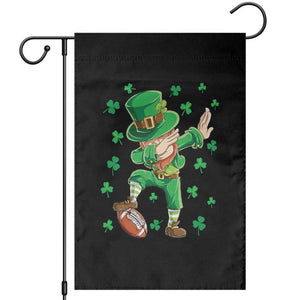 Dabbing Leprechaun Football St Patricks Day Boys Men Sports T-Shirt Garden Flag TS12 Black Print Your Wear