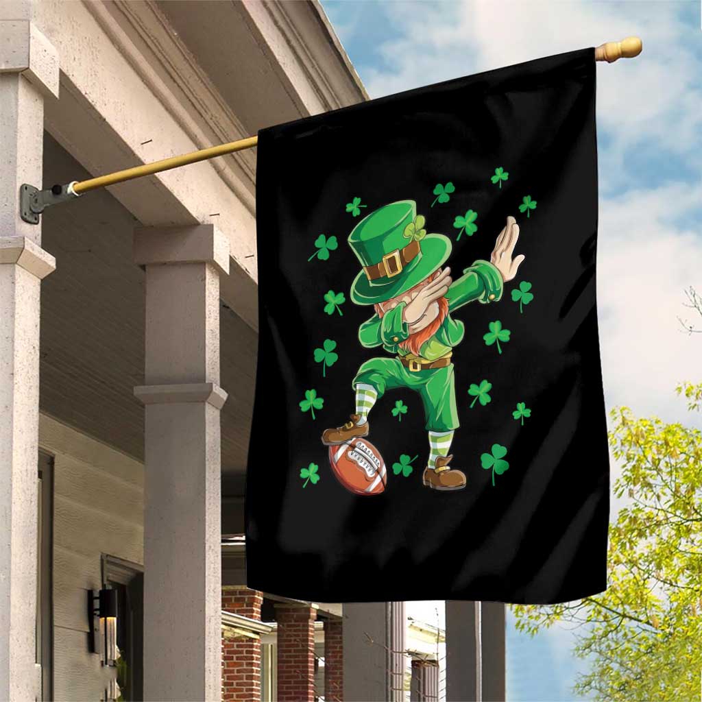 Dabbing Leprechaun Football St Patricks Day Boys Men Sports T-Shirt Garden Flag TS12 Print Your Wear