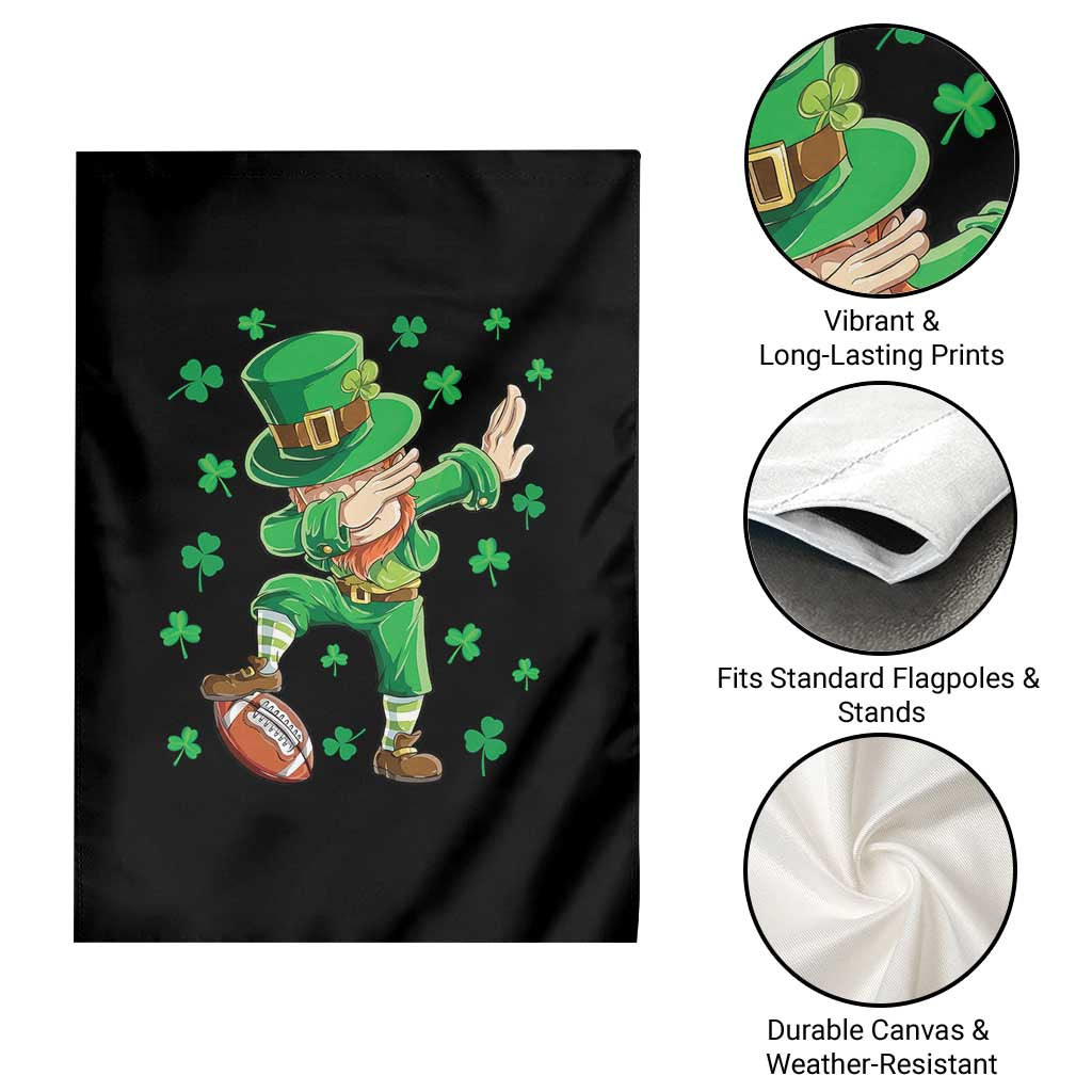 Dabbing Leprechaun Football St Patricks Day Boys Men Sports T-Shirt Garden Flag TS12 Print Your Wear
