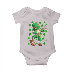 Dabbing Leprechaun Football St Patricks Day Boys Men Sports T-Shirt Baby Onesie TS12 Ice Gray Print Your Wear