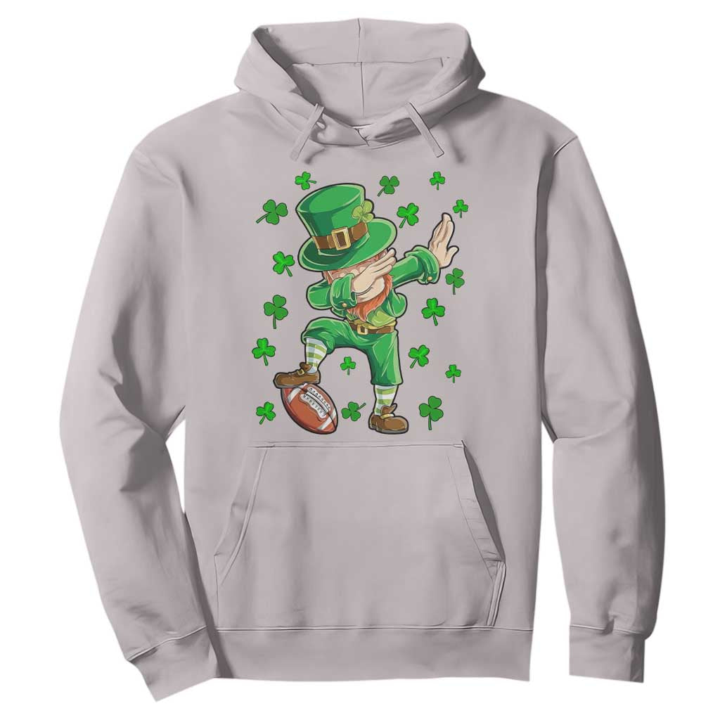 Dabbing Leprechaun Football St Patricks Day Boys Men Sports T-Shirt Hoodie TS12 Ice Gray Print Your Wear