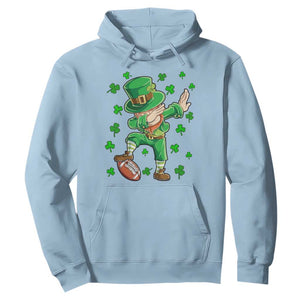 Dabbing Leprechaun Football St Patricks Day Boys Men Sports T-Shirt Hoodie TS12 Light Blue Print Your Wear