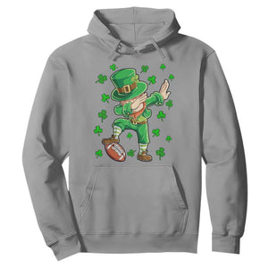 Dabbing Leprechaun Football St Patricks Day Boys Men Sports T-Shirt Hoodie TS12 Sport Gray Print Your Wear