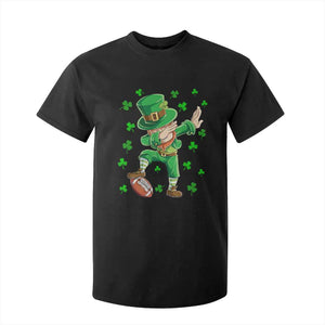Dabbing Leprechaun Football St Patricks Day Boys Men Sports T-Shirt T Shirt For Kid TS12 Black Print Your Wear
