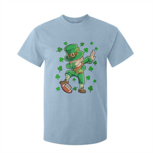 Dabbing Leprechaun Football St Patricks Day Boys Men Sports T-Shirt T Shirt For Kid TS12 Light Blue Print Your Wear