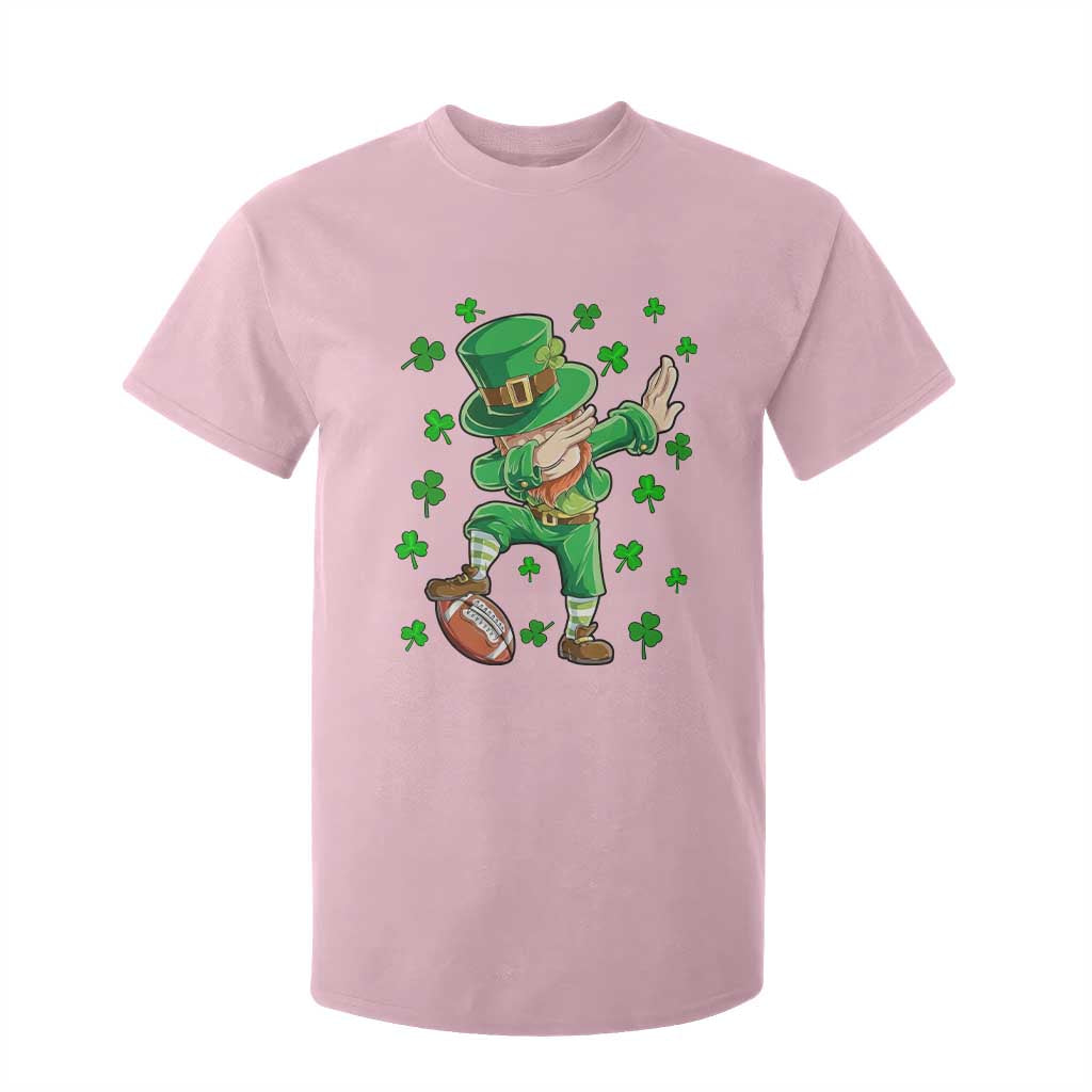 Dabbing Leprechaun Football St Patricks Day Boys Men Sports T-Shirt T Shirt For Kid TS12 Light Pink Print Your Wear