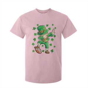 Dabbing Leprechaun Football St Patricks Day Boys Men Sports T-Shirt T Shirt For Kid TS12 Light Pink Print Your Wear