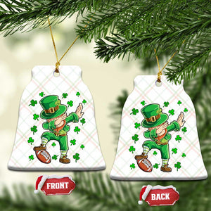 Dabbing Leprechaun Football St Patricks Day Boys Men Sports T-Shirt Ceramic Ornament TS12 Print Your Wear