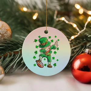 Dabbing Leprechaun Football St Patricks Day Boys Men Sports T-Shirt Ceramic Ornament TS12 1pc Pastel Print Your Wear