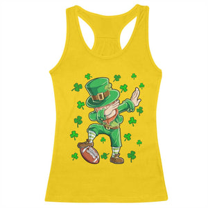 Dabbing Leprechaun Football St Patricks Day Boys Men Sports T-Shirt Racerback Tank Top TS12 Daisy Print Your Wear