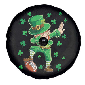 Dabbing Leprechaun Football St Patricks Day Boys Men Sports T-Shirt Spare Tire Cover TS12 Print Your Wear
