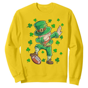 Dabbing Leprechaun Football St Patricks Day Boys Men Sports T-Shirt Sweatshirt TS12 Daisy Print Your Wear