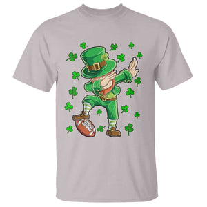 Dabbing Leprechaun Football St Patricks Day Boys Men Sports T-Shirt T Shirt TS12 Ice Gray Print Your Wear