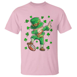 Dabbing Leprechaun Football St Patricks Day Boys Men Sports T-Shirt T Shirt TS12 Light Pink Print Your Wear