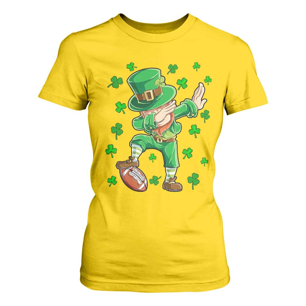 Dabbing Leprechaun Football St Patricks Day Boys Men Sports T-Shirt T Shirt For Women TS12 Daisy Print Your Wear