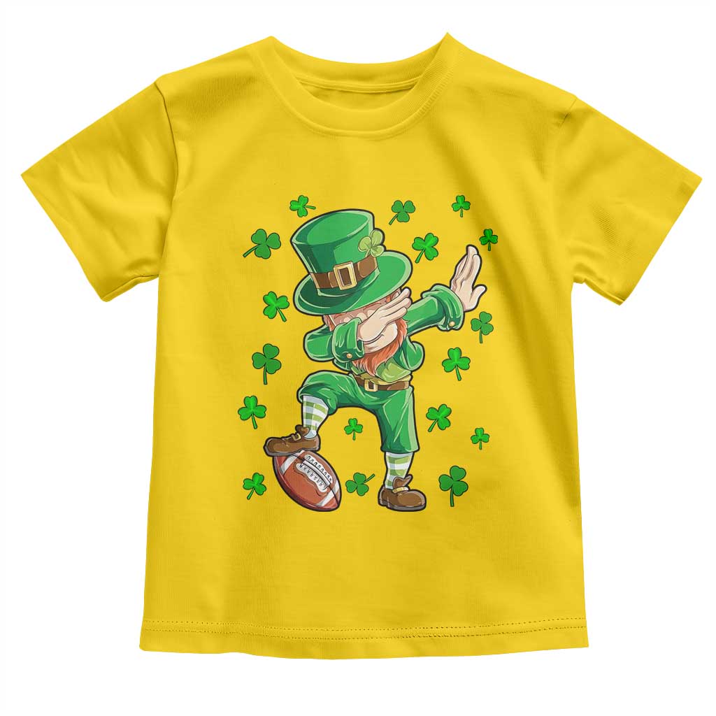 Dabbing Leprechaun Football St Patricks Day Boys Men Sports T-Shirt Toddler T Shirt TS12 Daisy Print Your Wear