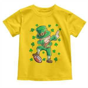 Dabbing Leprechaun Football St Patricks Day Boys Men Sports T-Shirt Toddler T Shirt TS12 Daisy Print Your Wear