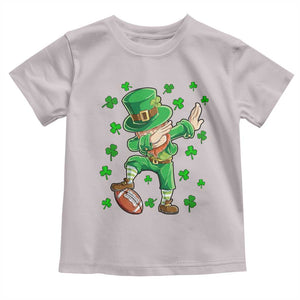 Dabbing Leprechaun Football St Patricks Day Boys Men Sports T-Shirt Toddler T Shirt TS12 Ice Gray Print Your Wear
