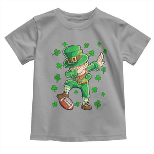 Dabbing Leprechaun Football St Patricks Day Boys Men Sports T-Shirt Toddler T Shirt TS12 Sport Gray Print Your Wear