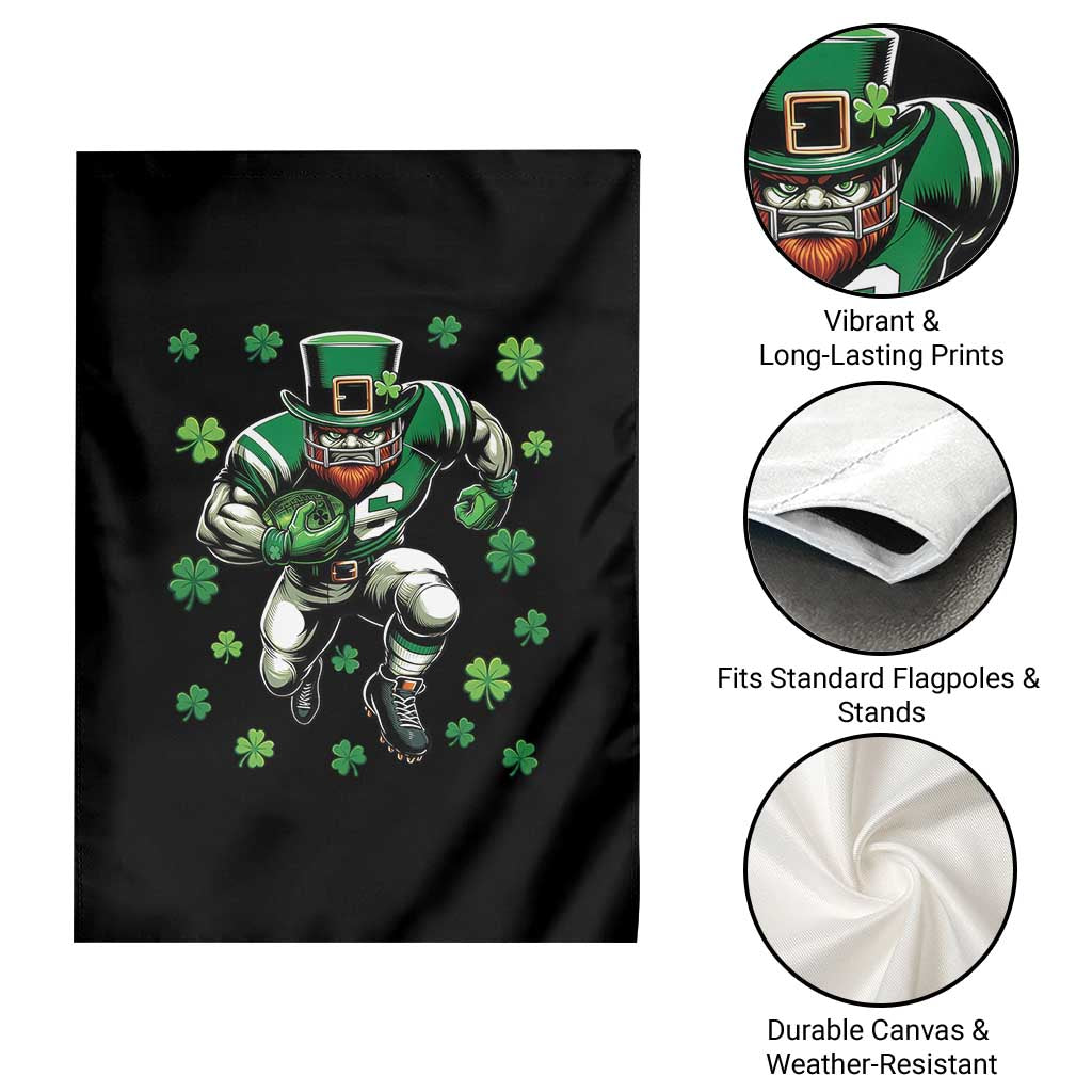 Leprechaun Football Dabbing Pose Garden Flag Lucky Irish Gift TS12 Print Your Wear