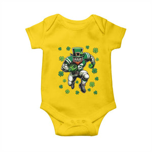 Leprechaun Football Dabbing Pose Baby Onesie Lucky Irish Gift TS12 Daisy Print Your Wear