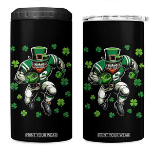Leprechaun Football Dabbing Pose 4 in 1 Can Cooler Tumbler Lucky Irish Gift TS12 One Size: 16 oz Black Print Your Wear