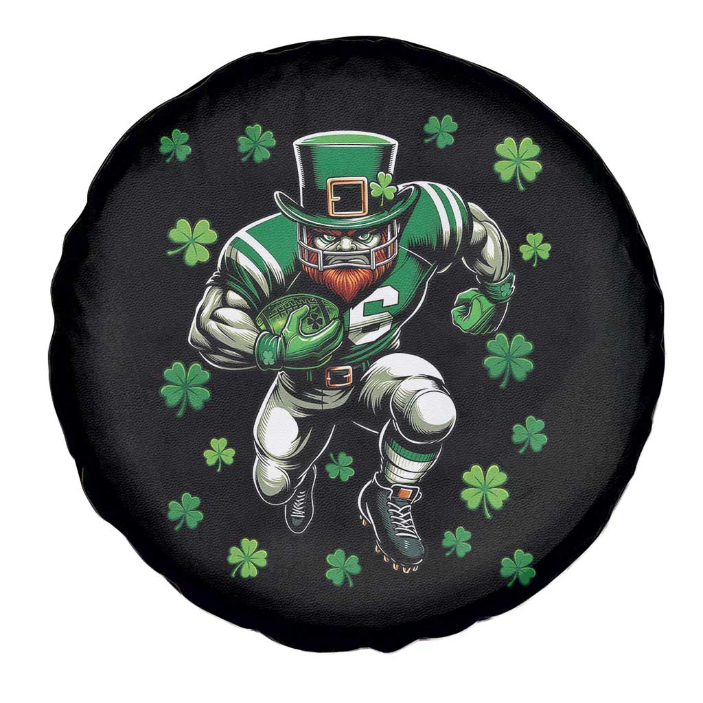 Leprechaun Football Dabbing Pose Spare Tire Cover Lucky Irish Gift TS12 Print Your Wear