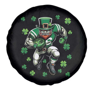 Leprechaun Football Dabbing Pose Spare Tire Cover Lucky Irish Gift TS12 Print Your Wear