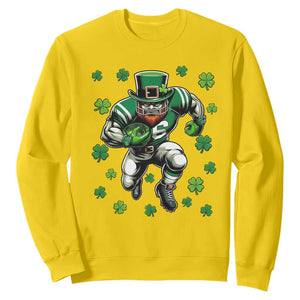 Leprechaun Football Dabbing Pose Sweatshirt Lucky Irish Gift TS12 Daisy Print Your Wear