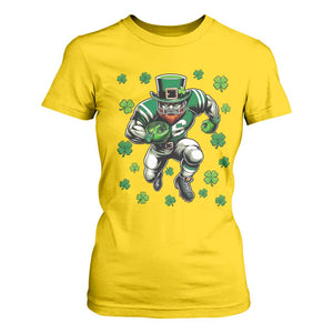 Leprechaun Football Dabbing Pose T Shirt For Women Lucky Irish Gift TS12 Daisy Print Your Wear