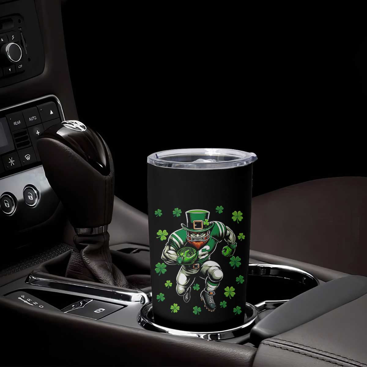 Leprechaun Football Dabbing Pose Tumbler Cup Lucky Irish Gift TS12 Print Your Wear