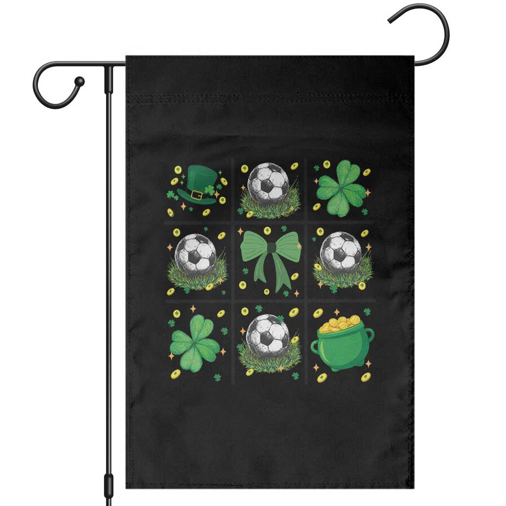 St Patricks Day Soccer Garden Flag Irish Pride Gift TS12 Black Print Your Wear