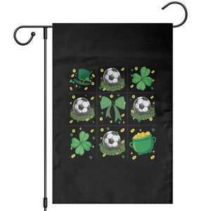 St Patricks Day Soccer Garden Flag Irish Pride Gift TS12 Black Print Your Wear