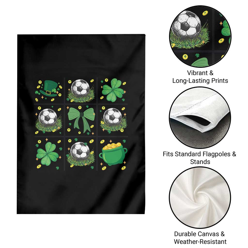 St Patricks Day Soccer Garden Flag Irish Pride Gift TS12 Print Your Wear