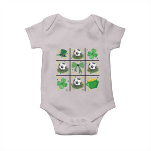 St Patricks Day Soccer Baby Onesie Irish Pride Gift TS12 Ice Gray Print Your Wear
